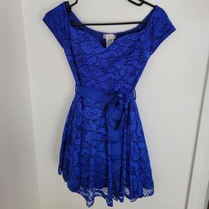 Blue dress size small in great condition only worn  once